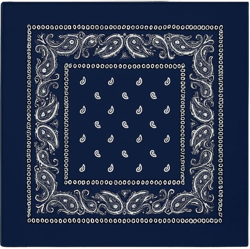 SUNRIBE 3 Pack Paisley Bandanas – 100% Cotton Square 21x21 Head Wrap, Headband, Face Cover, Neck Scarf for Men & Women - Image 1